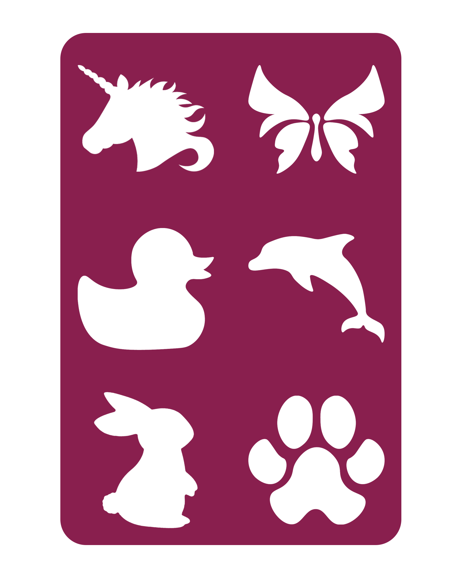 Dieren | Glittertattoo Stencilsets