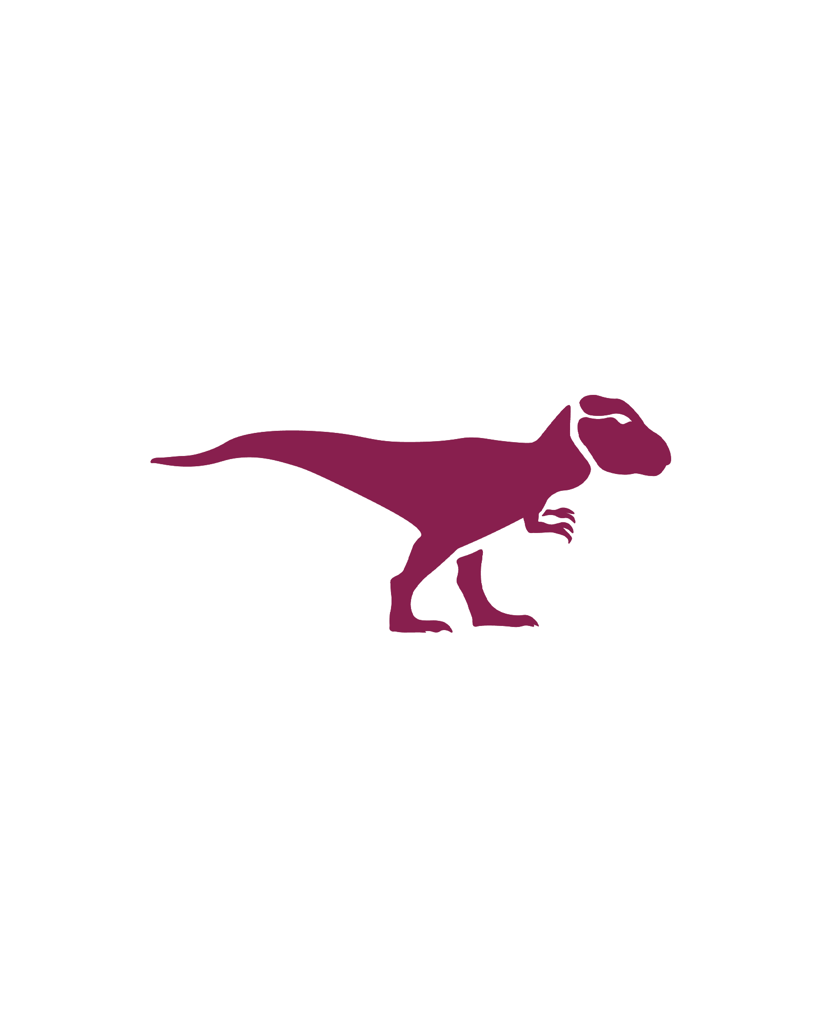 Dino T-rex | Glittertattoo Stencil