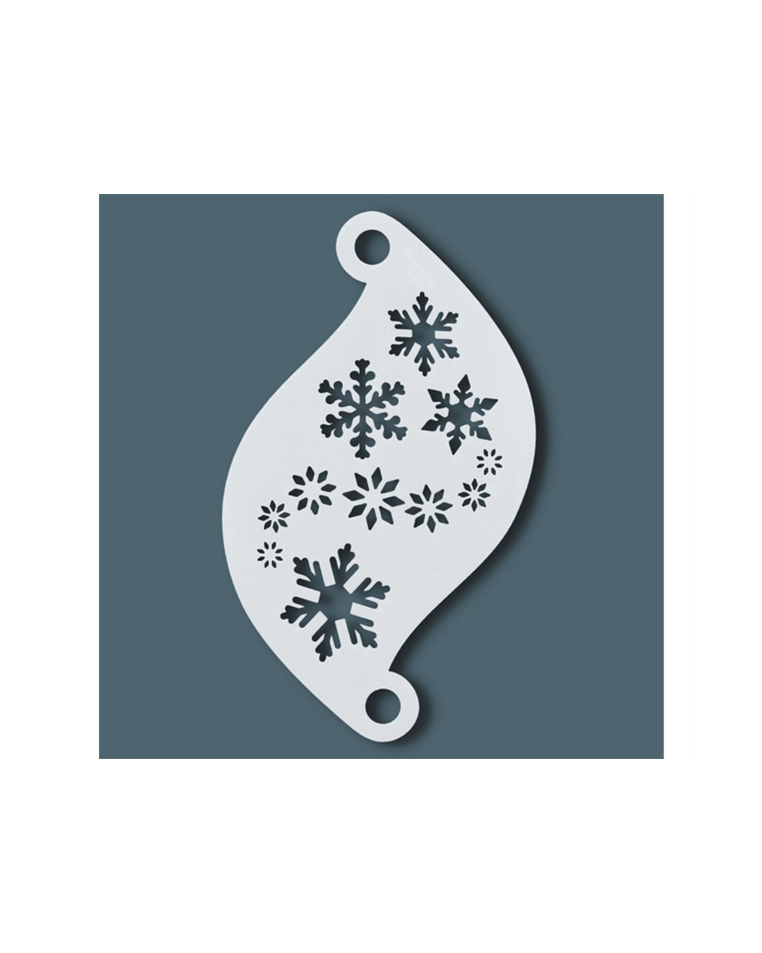 Herbruikbare stencils | Face Paint Stencil SNOWFLAKES