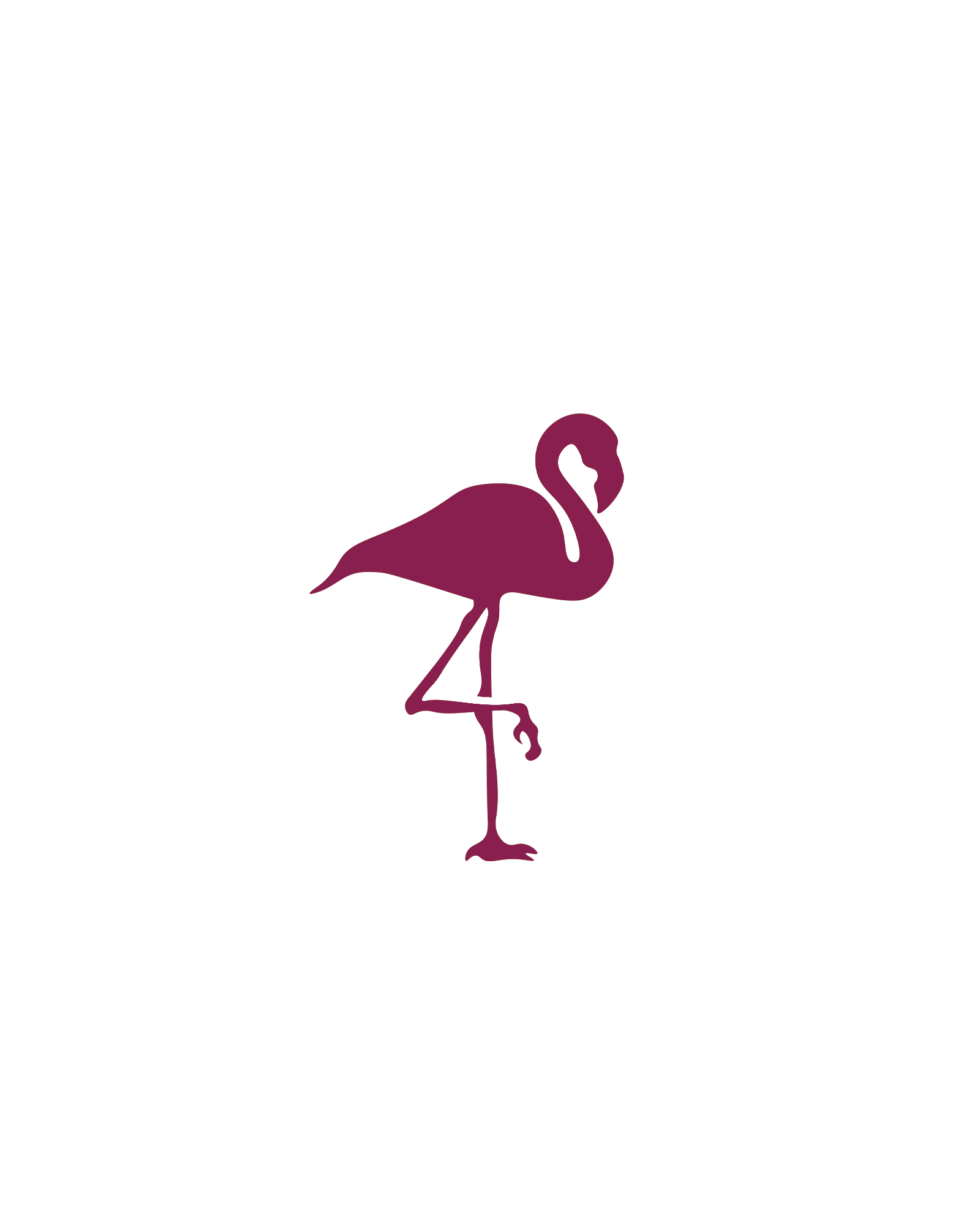 Flamingo | Glittertattoo Stencil
