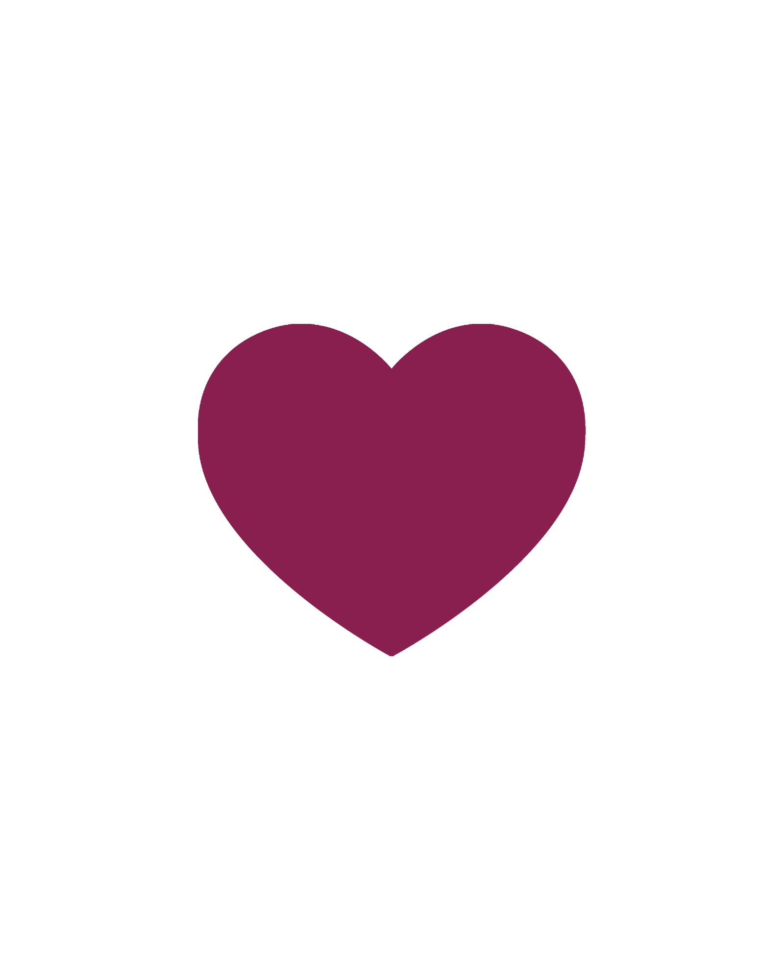 Hart | Glittertattoo Stencil