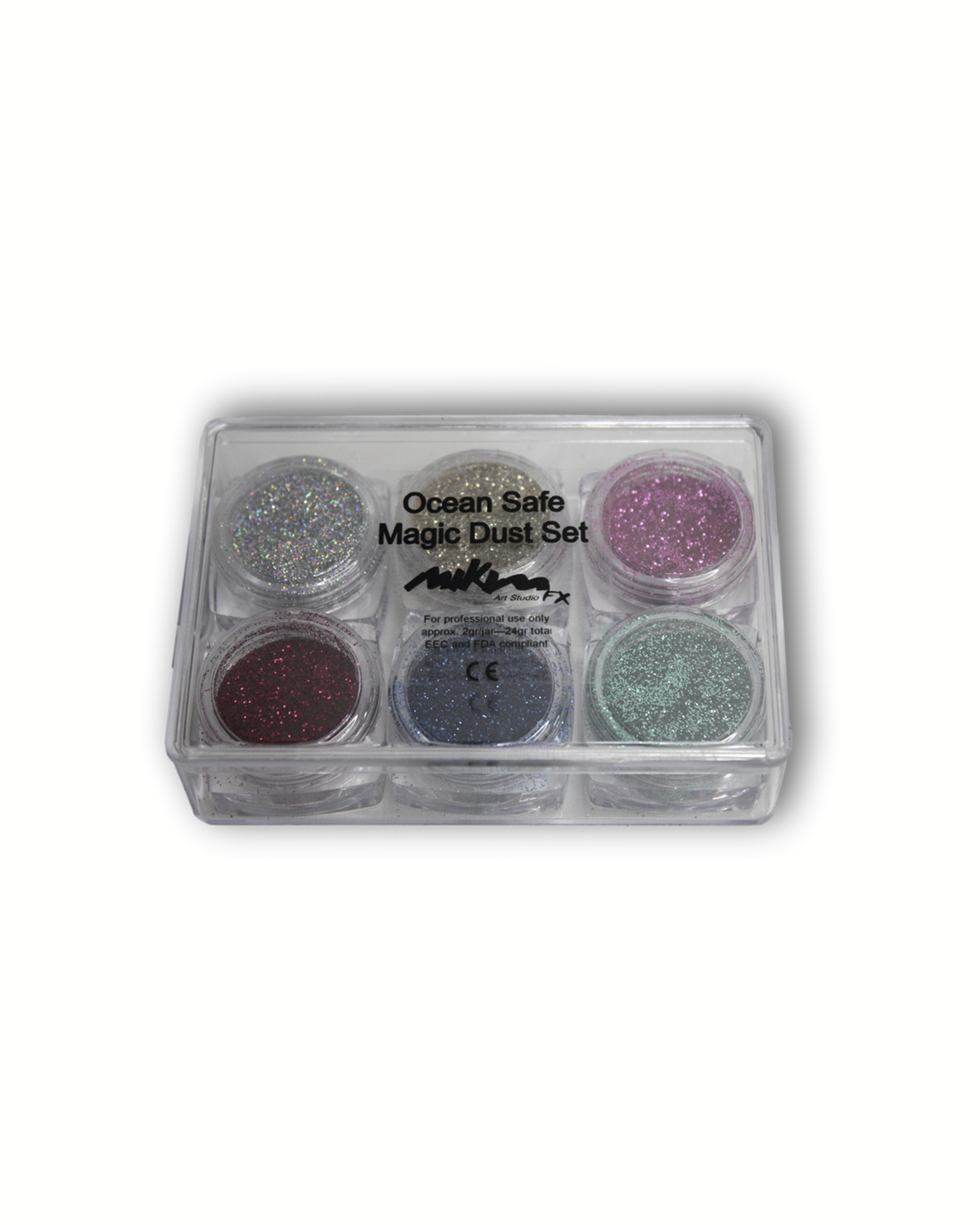 Ocean safe Magic dust set glitter MiKimFX BV uit Wielsbeke Ateljee G Kindergrime Glittertattoos Workshop Webshop uit Dendermonde