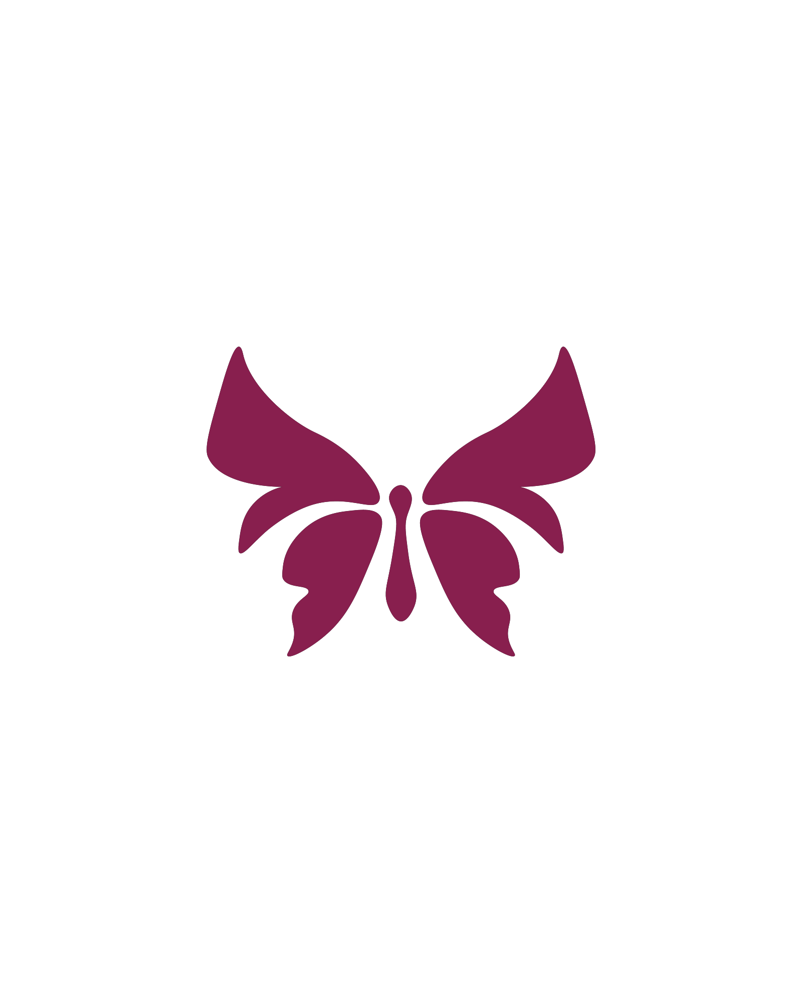 Vlinder | Glittertattoo Stencil