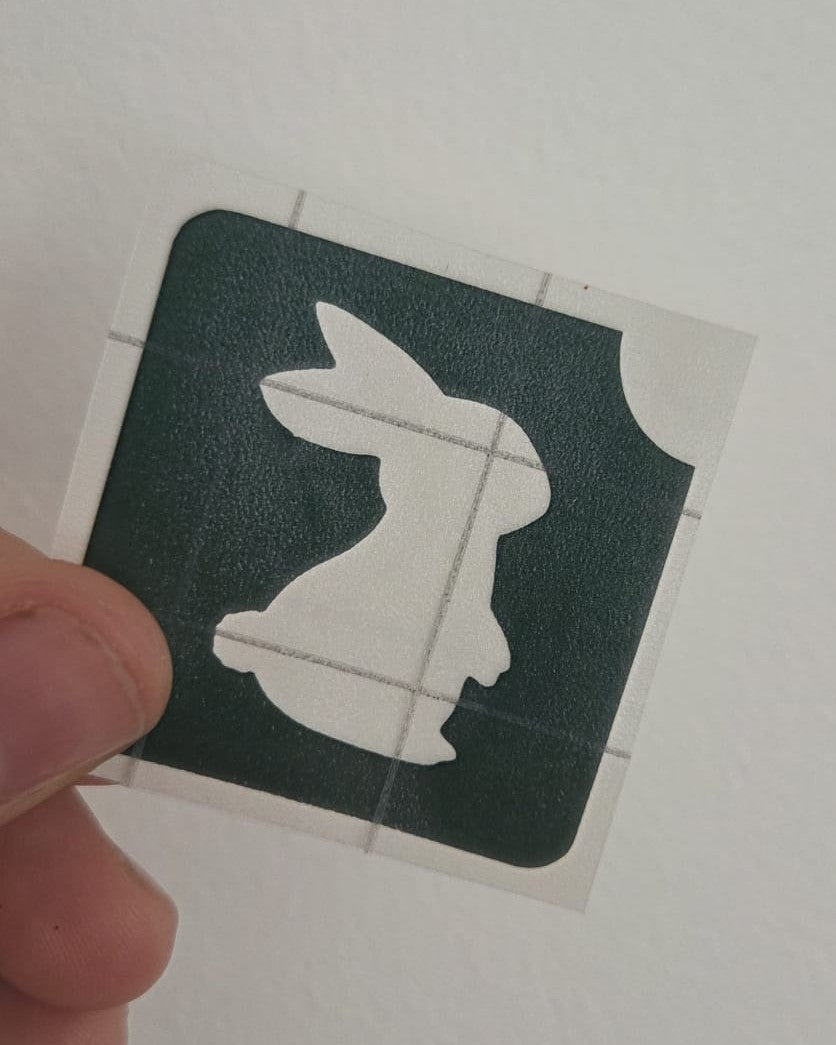 Konijn | Glittertattoo Stencil