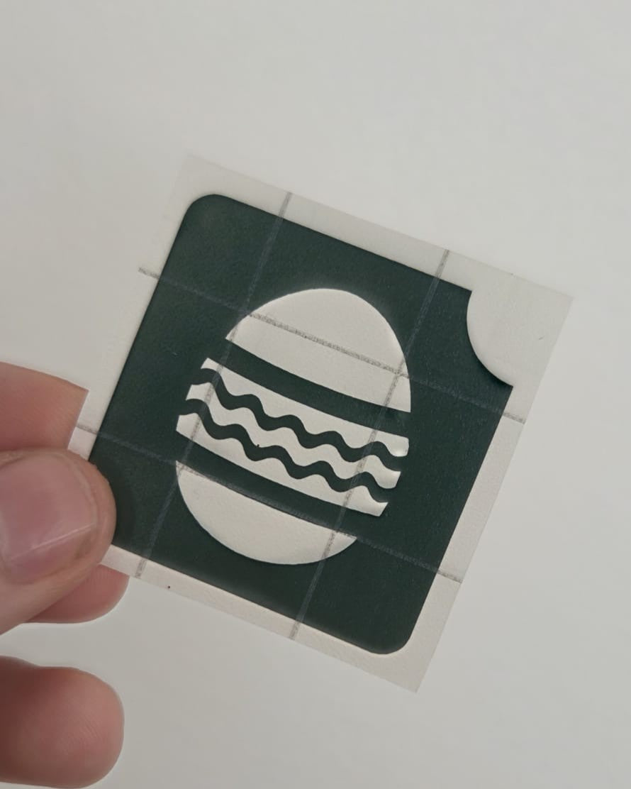 Paasei | Glittertattoo Stencil