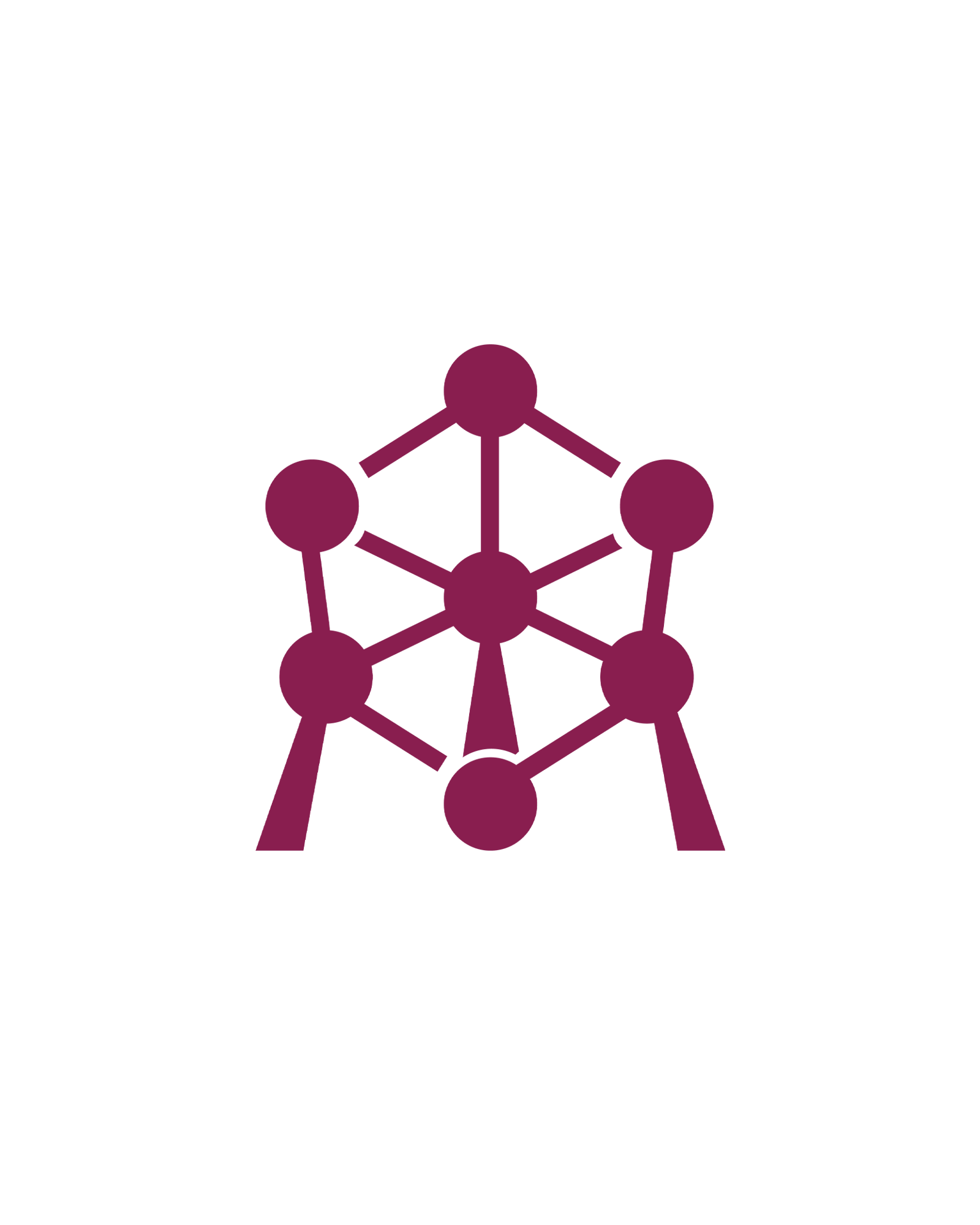 Atomium | Glittertattoo Stencil