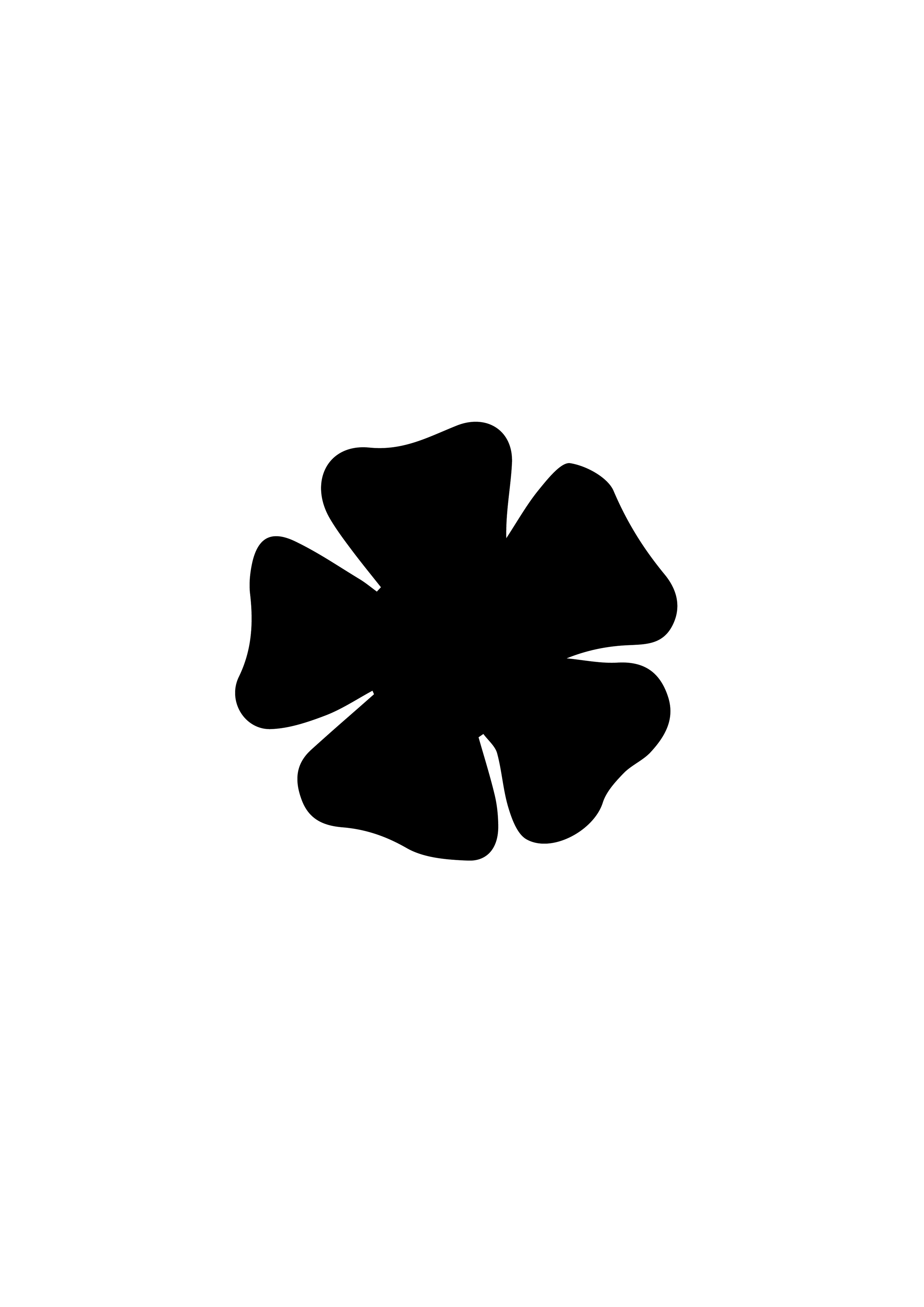 Bloem plant blad klaver stencil Ateljee G Kindergrime Glittertattoos Workshop Webshop uit Dendermonde