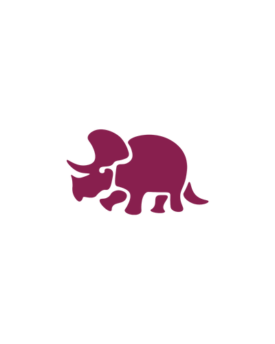 Dino Triceratops | Glittertattoo Stencil
