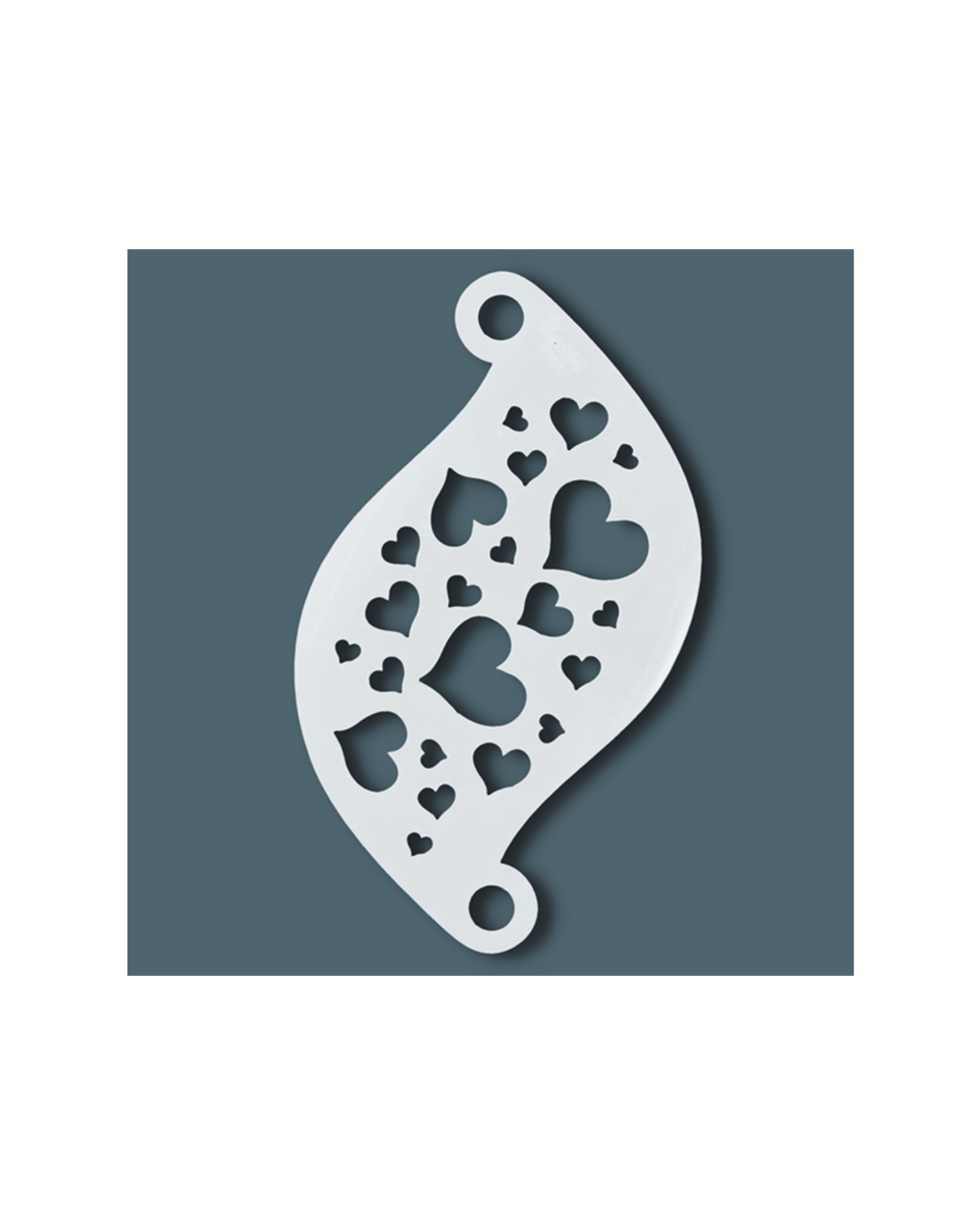 Herbruikbare stencils | Face Paint Stencil HEARTS