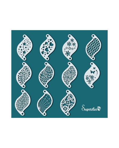 Herbruikbare stencils | Face Paint Stencil SET