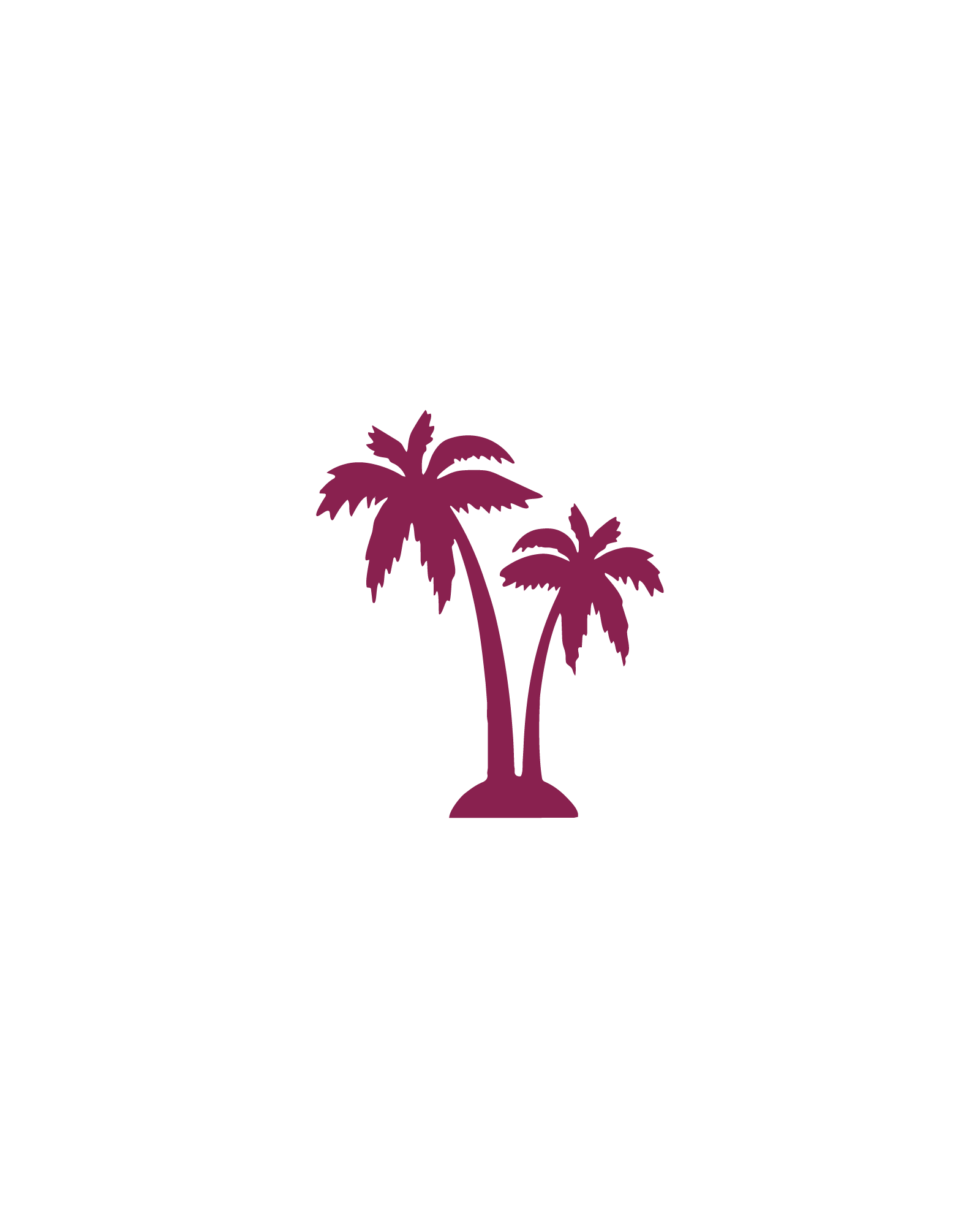 Palmboom | Glittertattoo Stencil