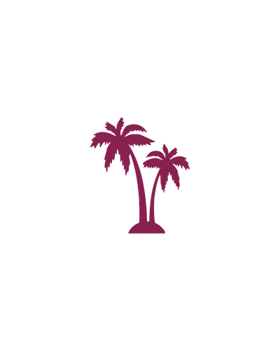 Palmboom | Glittertattoo Stencil