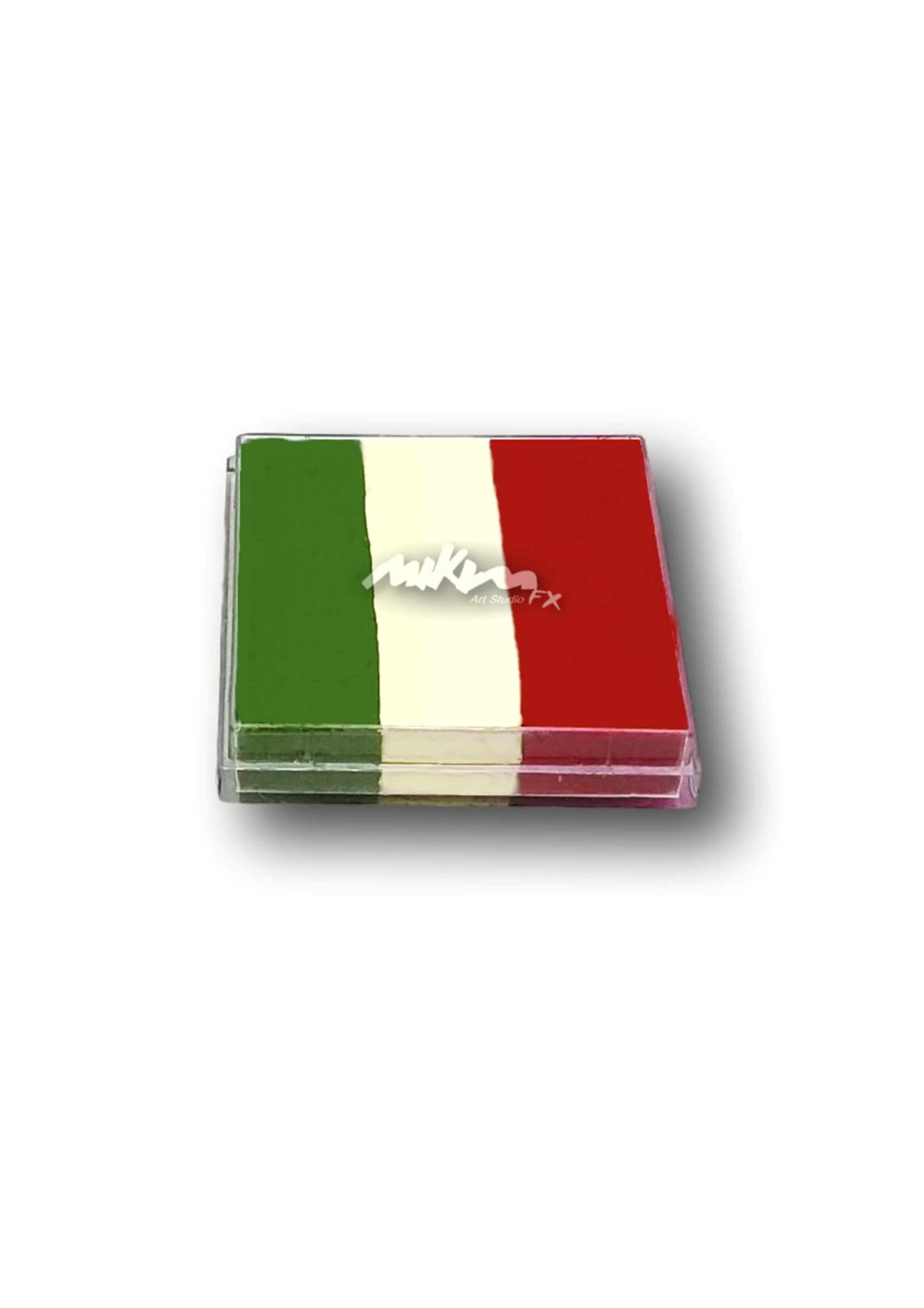 Splitstroke splitcake onestroke AQ Schmink MiKimFX BV uit Wielsbeke Ateljee G Kindergrime Glittertattoos Workshop Webshop uit Dendermonde