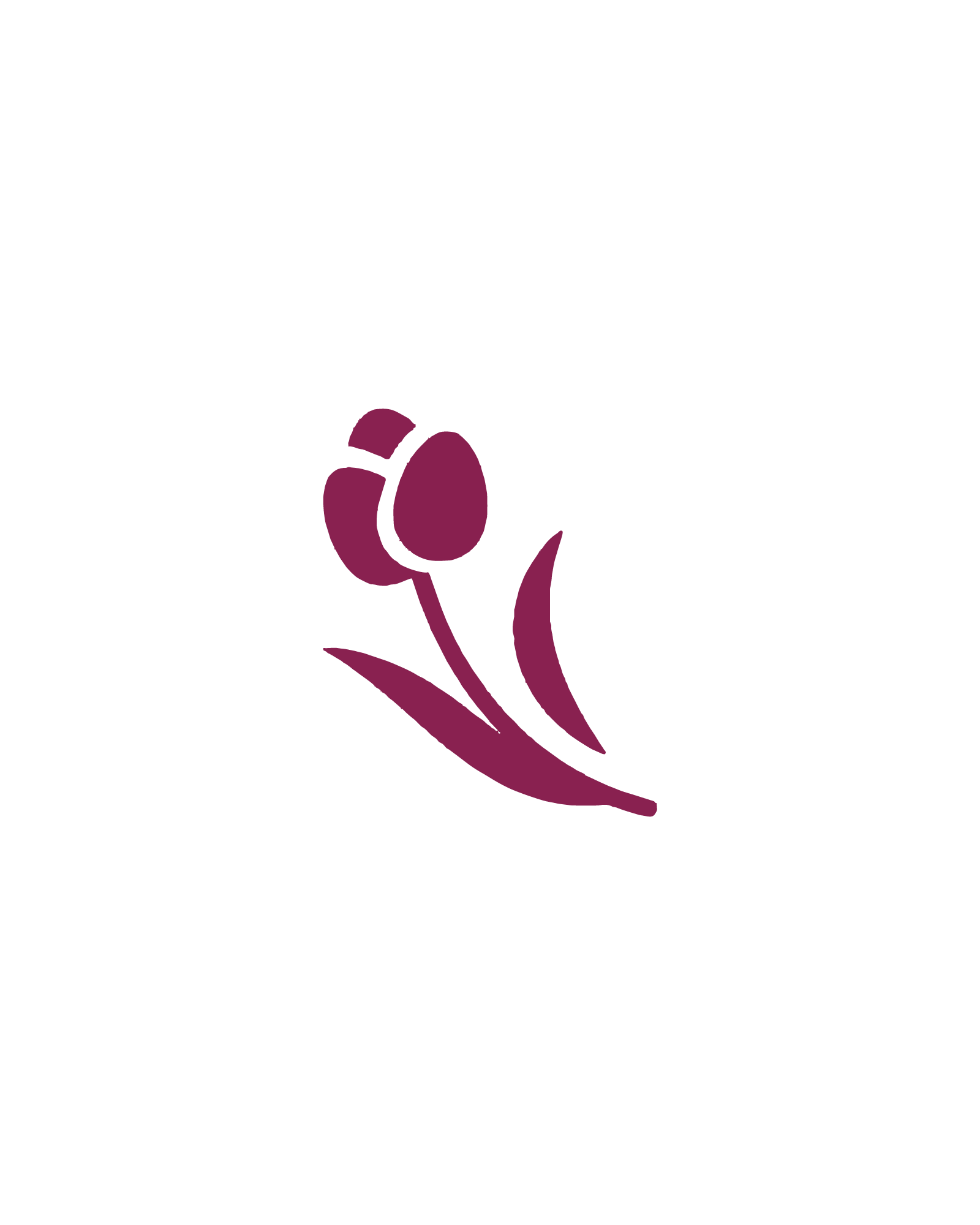 Tulp | Glittertattoo Stencil