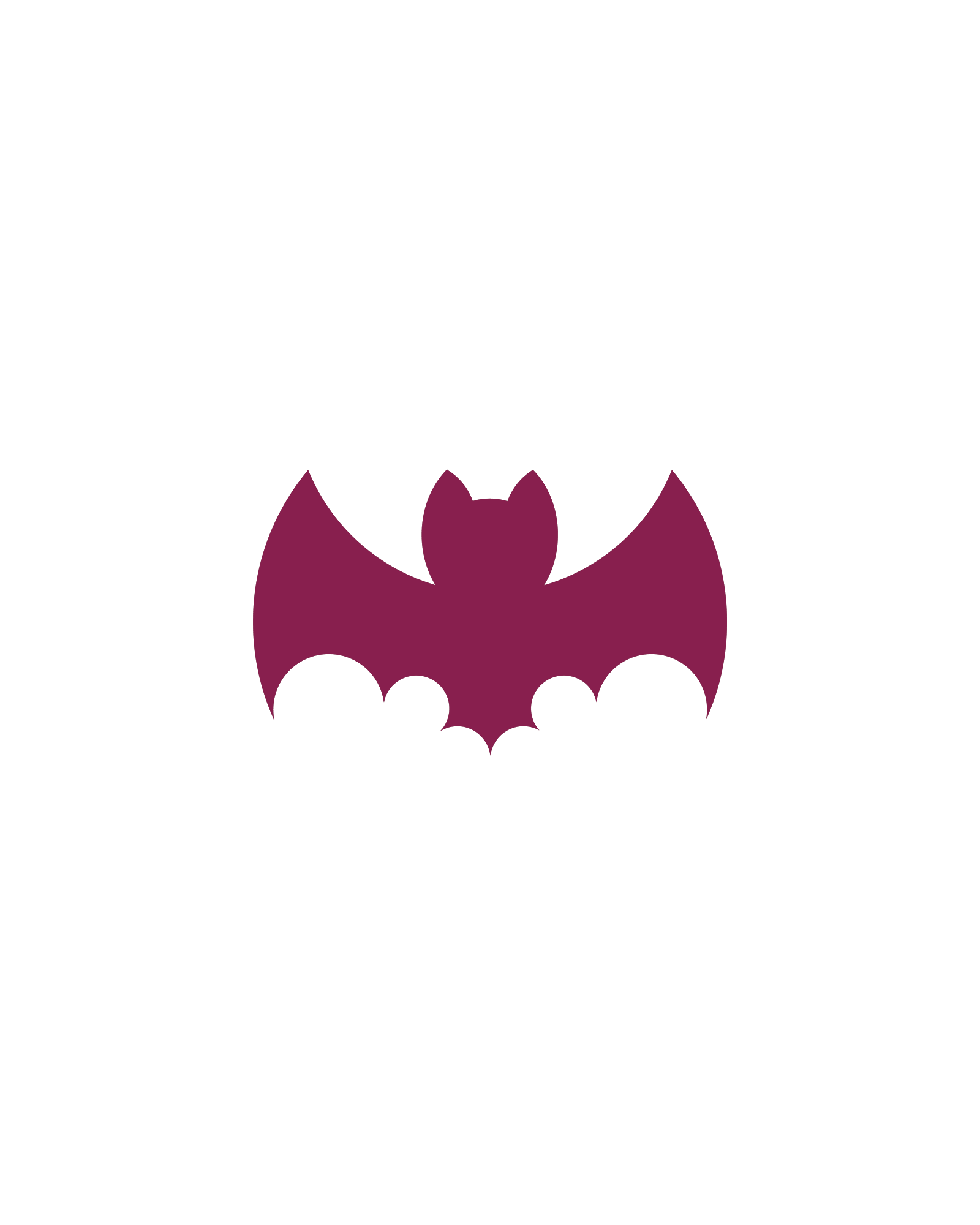 Vleermuis | Glittertattoo Stencil