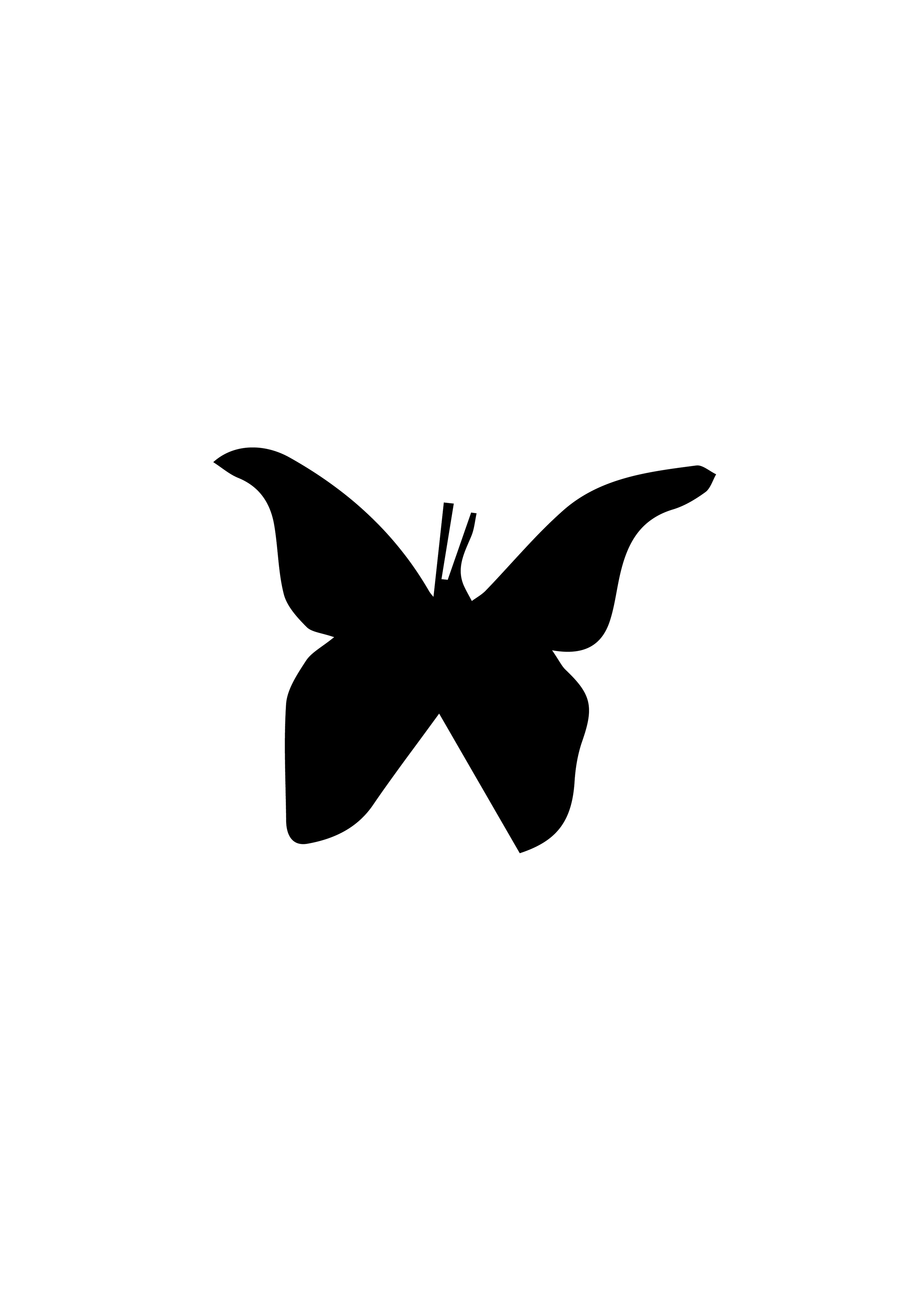 Vlinder stencil Ateljee G Kindergrime Glittertattoos Workshop Webshop uit Dendermonde