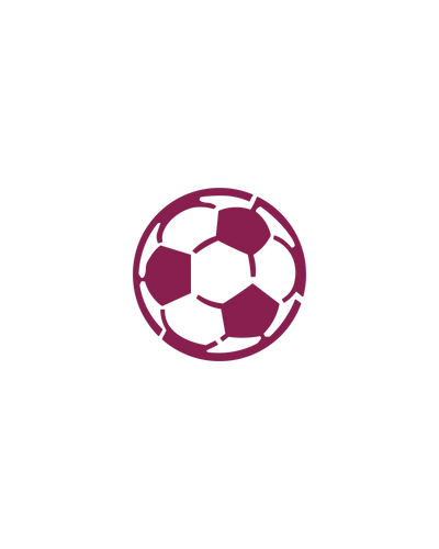 Voetbal | Glittertattoo Stencil