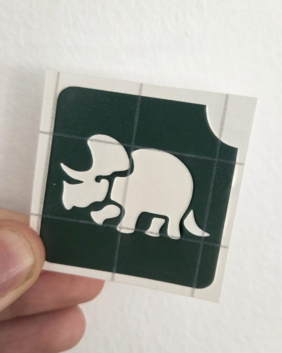 Dino Triceratops | Glittertattoo Stencil
