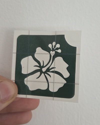 Hibiscus | Glittertattoo Stencil