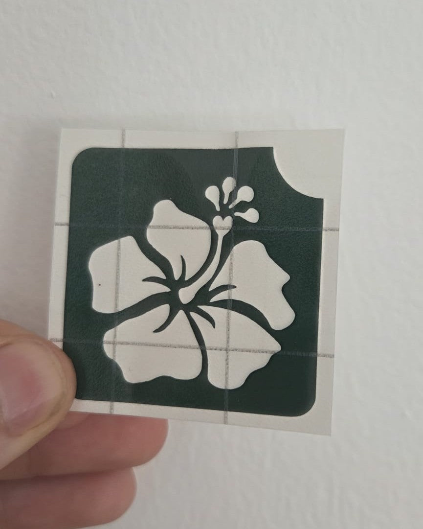 Hibiscus | Glittertattoo Stencil