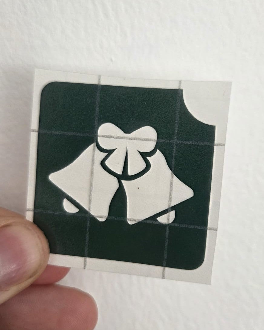 Klokken | Glittertattoo Stencil