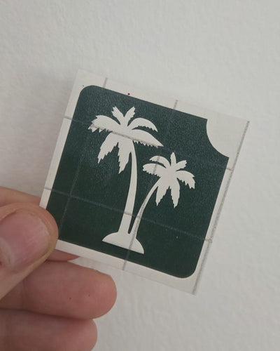 Palmboom | Glittertattoo Stencil
